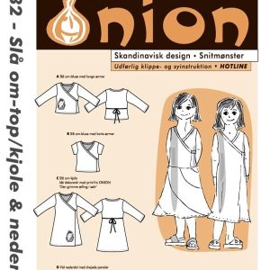 Onion Snitmønster 20032 (Slå om-top/kjole til strik & nederdel)