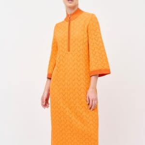 CRÉTON CRRebel strik kjole (ORANGE XL)